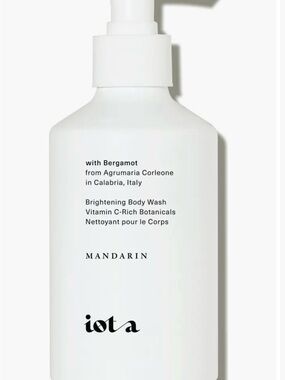 iota Mandarin Brightening Body Wash NWT box -
